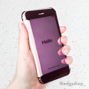 Mirror Plated Folio iPhone Case